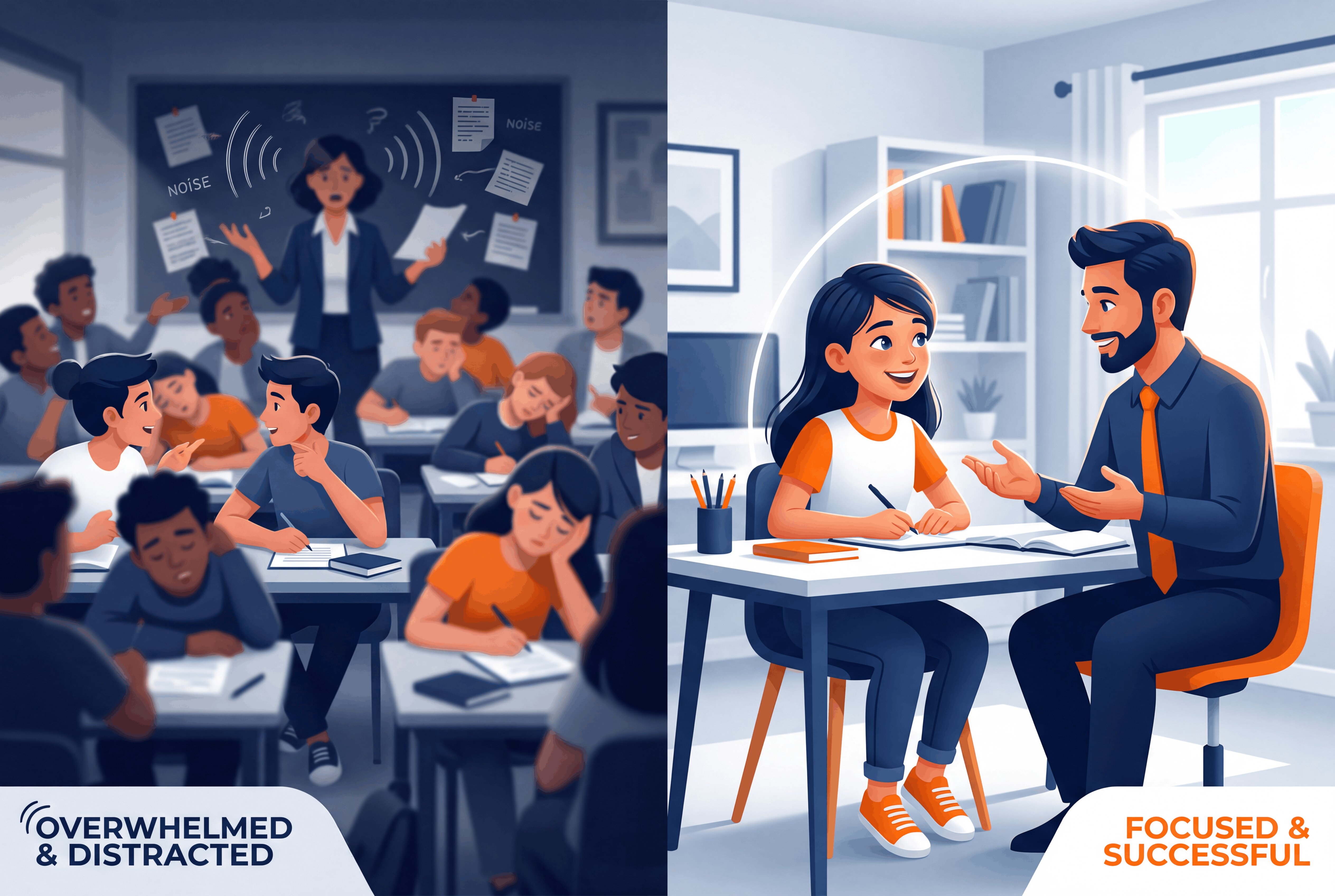 Benefits of private home tuition over crowded classroom coaching in Vadodara.